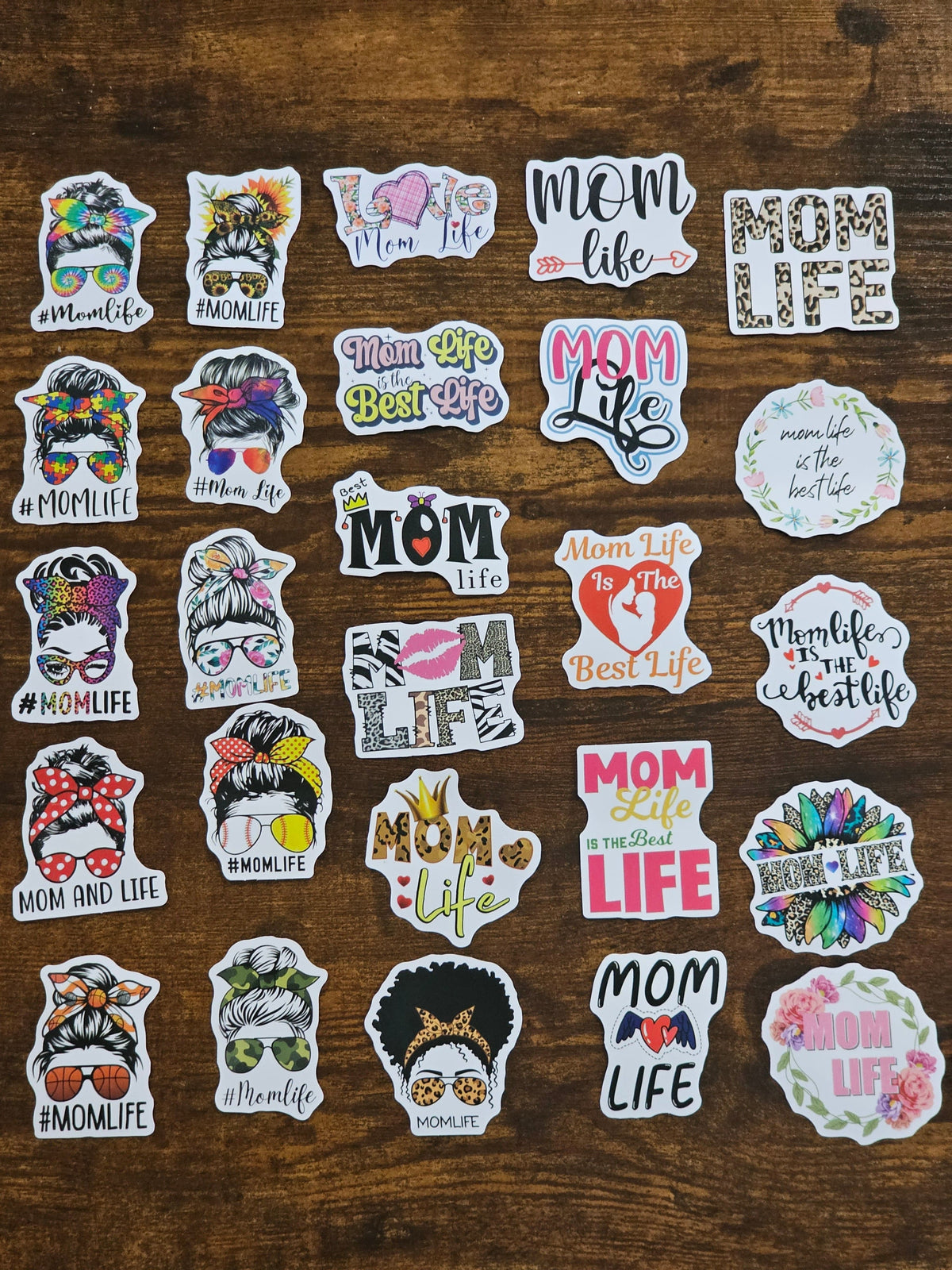 Get Creative with 50 Unique MOM Life Stickers - Perfect for DIY Crafts and Personalized Gifts!