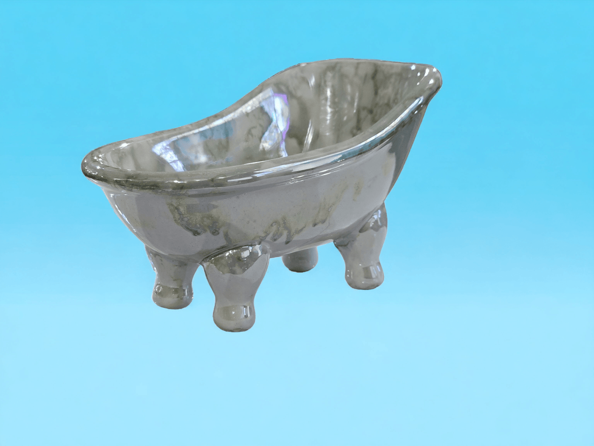 Charming Miniature Porcelain Bath Tub Soap Dish: A Stylish Touch for Your Bathroom