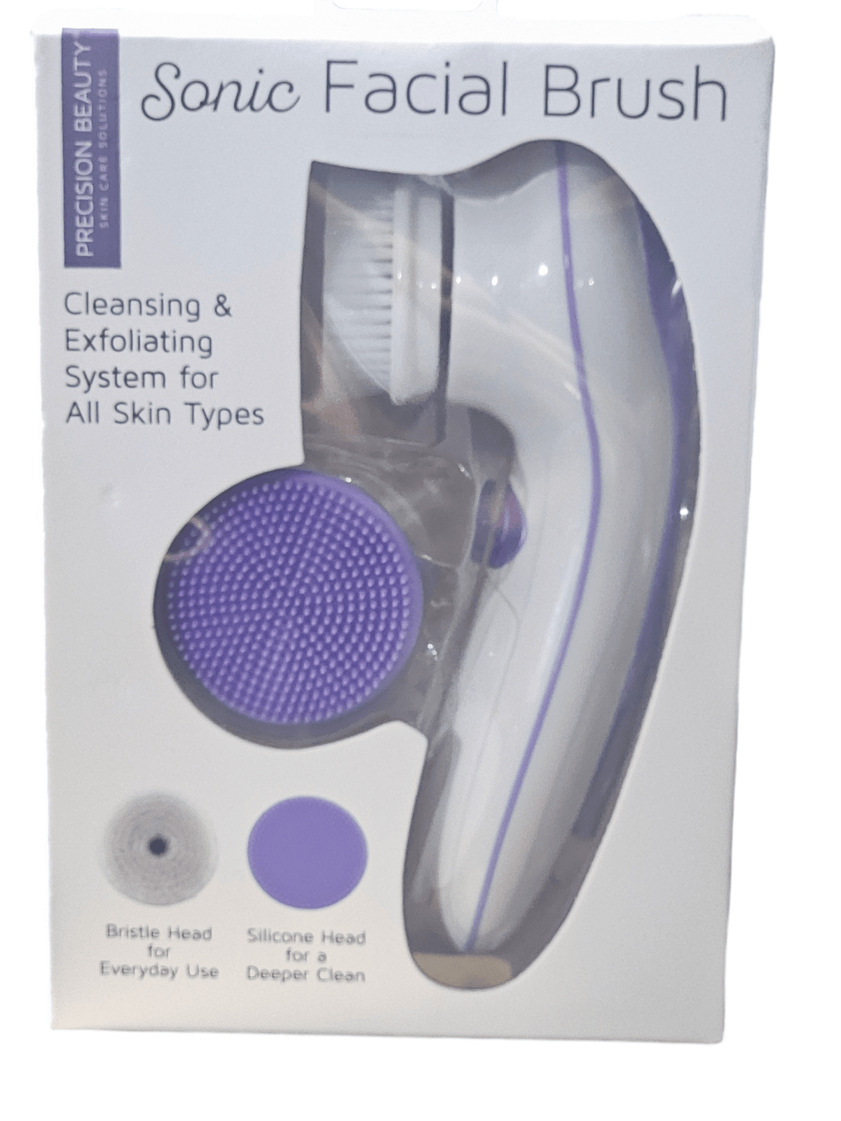 PRECISION BEAUTY EXFOLIATING CLEANSING SONIC FACIAL BRUSH Sonic