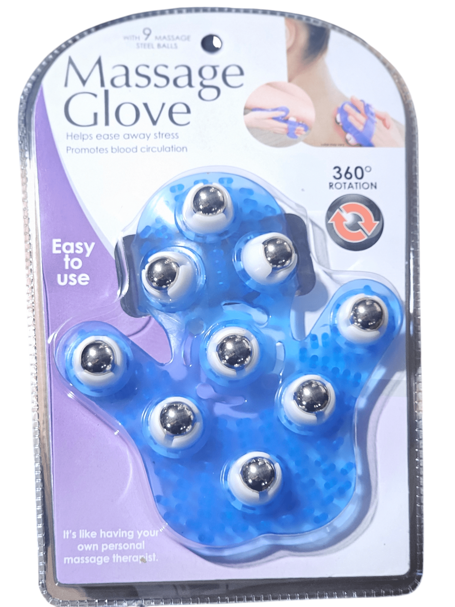 Massage Glove – Deep Tissue Self-Massage Tool with 9 Steel Massage Balls